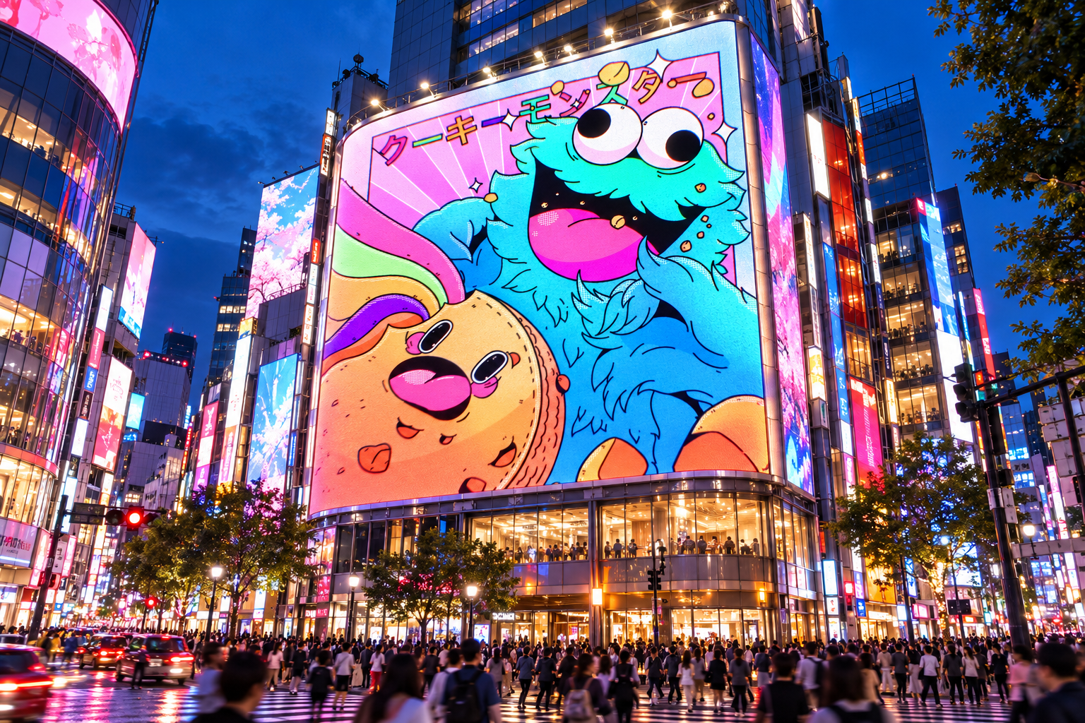 Poster on Tokyo billboard