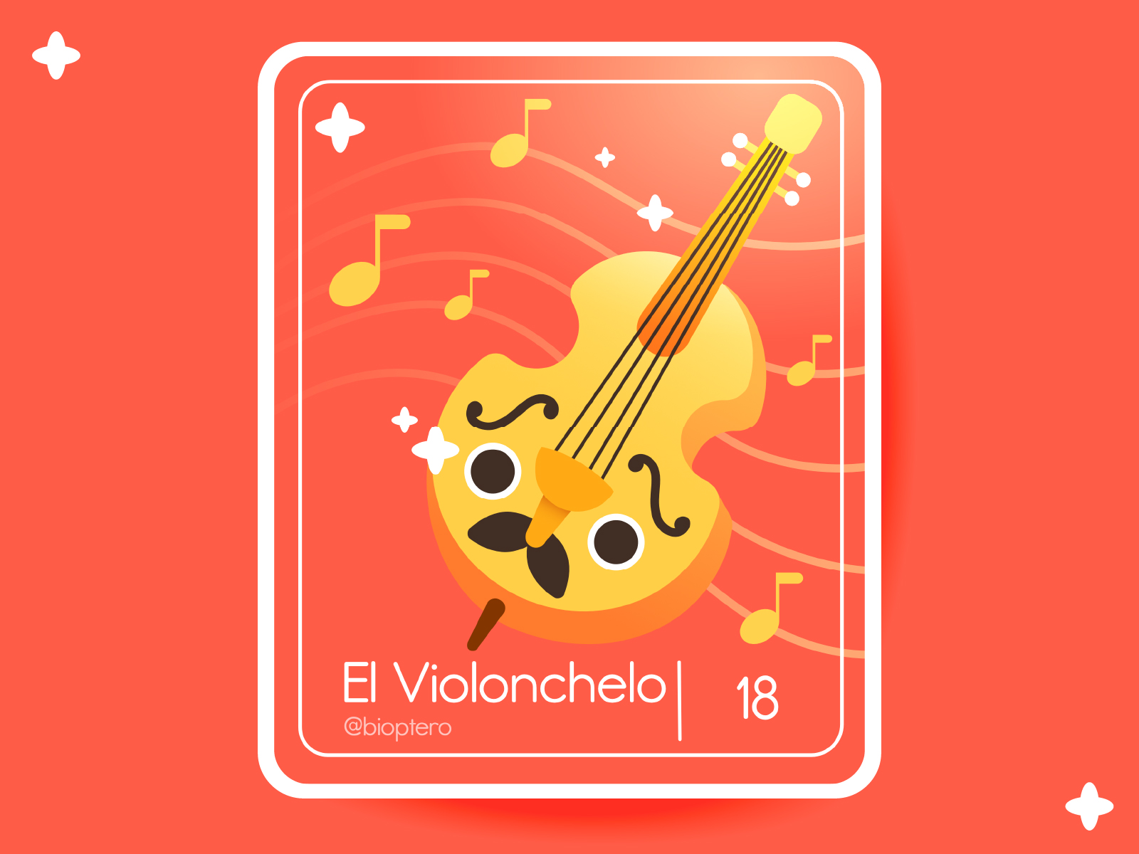 Lotería card 18