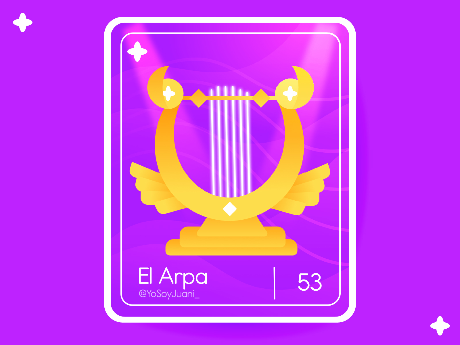 Lotería card 53